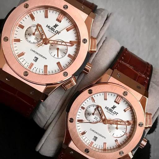 ساعتمچی ست مردانه و زنانه هابلوت رنگ قاب رزگلد HUBLOT